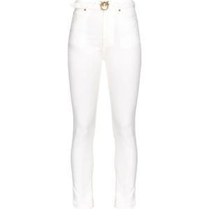 Pinko, Dames, Jeans, Wit, Maat: W30 Katoen,