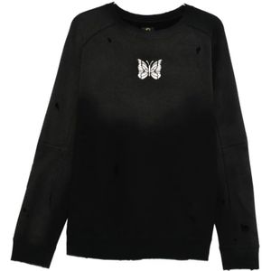 Needles, Heren, Sweatshirts & Hoodies, Zwart, Maat: M