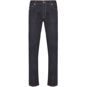 Etro, Heren, Jeans, Blauw, Maat: W32 Denim,