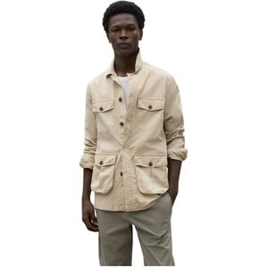 Ecoalf - MCMGAJKSAHAR0753S24-003 - Jas - Beige - Casual - Katoen - Lange Mouwen - Duurzaam