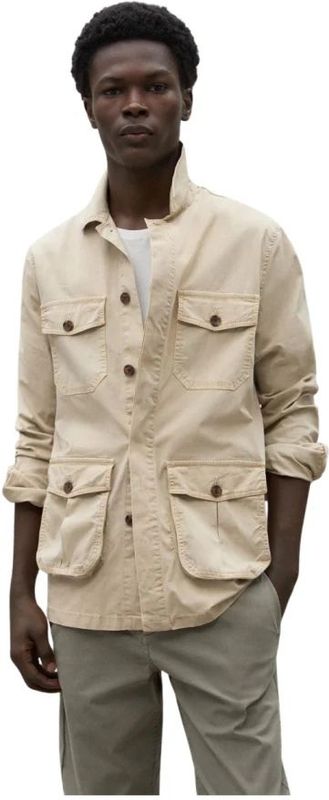 Ecoalf - MCMGAJKSAHAR0753S24-003 - Jas - Beige - Casual - Katoen - Lange Mouwen - Duurzaam