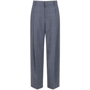 Marni, Dames, Broeken, Blauw, Maat: S