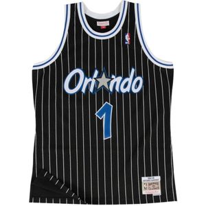 Mitchell & Ness, Heren, Sport, Zwart, Maat: S Jersey,
