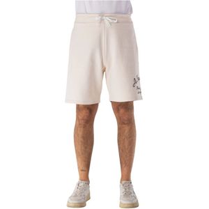 A Paper Kid, Heren, Korte broeken, Wit, Maat: M