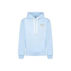 Casablanca Lichtblauwe hoodie , Blue , Heren , Maat: XS