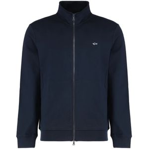 Paul & Shark, Heren, Sweatshirts & Hoodies, Blauw, Maat: M Katoen,