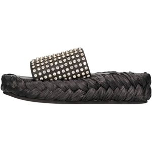 Strategia, Dames, Schoenen, Zwart, Maat: 38 EU Leer,