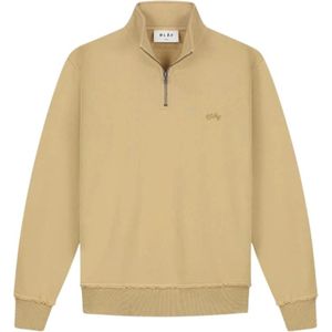 Olaf Hussein, Heren, Sweatshirts & Hoodies, Beige, Maat: S Katoen,