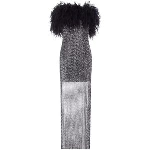 Santa Brands, Dames, Jurken, Zwart, Maat: Xs/S Katoen,