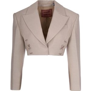 Marella, Dames, Jassen, Grijs, Maat: 3XS Wol,