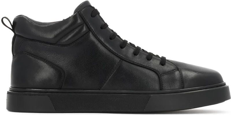 Kazar - Zwarte Enkelsneakers - Leer - Heren