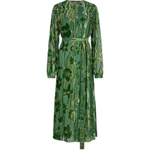Roberto Cavalli, Dames, Jurken, Groen, Maat: S Velours,