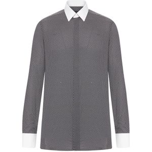 Tom Ford, Heren, Overhemden, Grijs, Maat: XL Katoen,