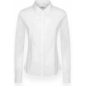Dondup, Dames, Blouses & Shirts, Wit, Maat: XS Katoen,
