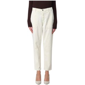Pinko, Dames, Broeken, Wit, Maat: W29 Corduroy,