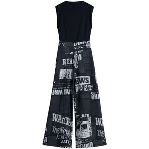 Desigual - Jumpsuit_News 25Wwpk 05 - Zwart - Dames - Elegante Jumpsuit