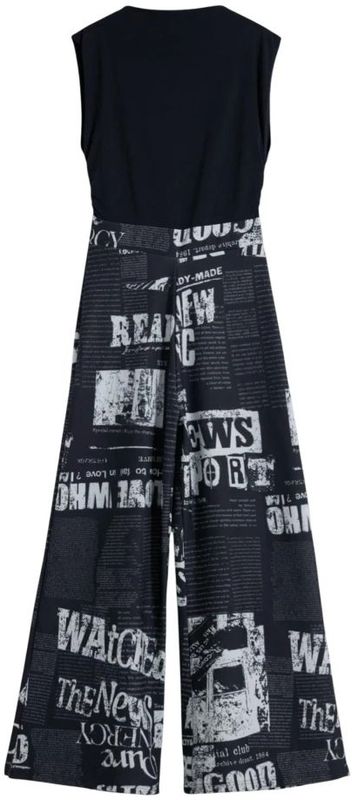 Desigual - Jumpsuit_News 25Wwpk 05 - Zwart - Dames - Elegante Jumpsuit