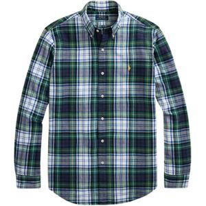 Polo Ralph Lauren, Heren, Overhemden, Groen, Maat: S Katoen,
