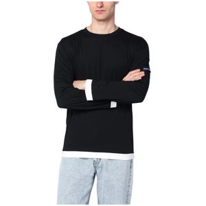 Namacheko, Heren, Tops, Zwart, Maat: L Katoen,