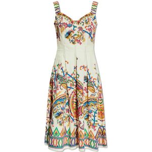 Etro, Dames, Jurken, Veelkleurig, Maat: S Katoen,