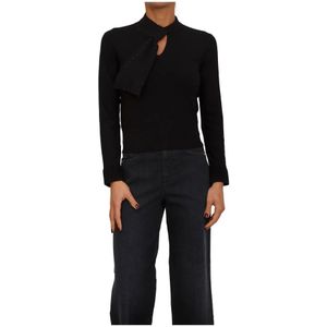 Nenette, Dames, Truien, Zwart, Maat: XS Viscose,
