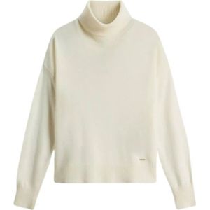 Woolrich, Dames, Truien, Wit, Maat: S Kasjmier,