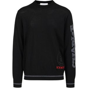 Iceberg, Heren, Truien, Zwart, Maat: S Zijde,