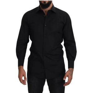 Dolce & Gabbana - Overhemden - Zwart - Katoen