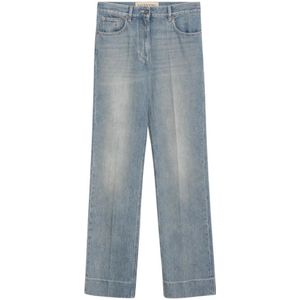 Valentino Garavani, Dames, Jeans, Blauw, Maat: W28 Denim,