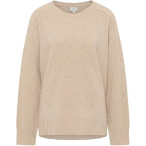 Eterna, Dames, Truien, Bruin, Maat: XL Wol,