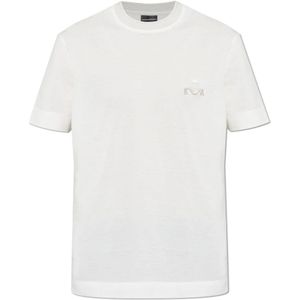 Emporio Armani, Heren, Tops, Wit, Maat: XL Katoen,