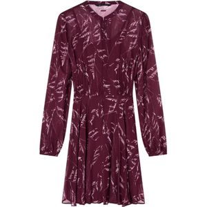 A|X Armani Exchange - XW001018AF12051FA029 - Flare Jurk - Granaatappel - Lange Mouwen