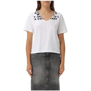 MM6 Maison Margiela, Dames, Tops, Wit, Maat: M