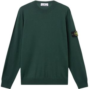 Stone Island, Heren, Truien, Groen, Maat: L Wol,