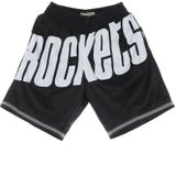 Mitchell & Ness - NBA Big Face - Basketbalshorts - Zwart - Heren - Polyester