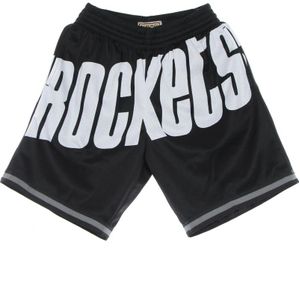 Mitchell & Ness - NBA Big Face - Basketbalshorts - Zwart - Heren - Polyester