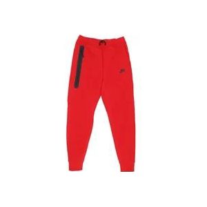 Nike Lichtgewicht Tech Fleece Jogger Broek , Red , Heren , Maat: L