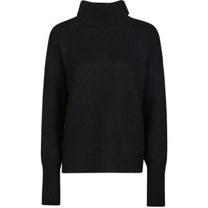 Aragona, Dames, Truien, Zwart, Maat: XS Kasjmier,