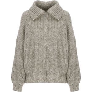 Panicale, Dames, Truien, Groen, Maat: XS Wol,