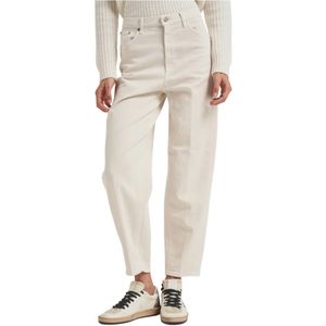 Dondup, Dames, Jeans, Beige, Maat: W24 Katoen,