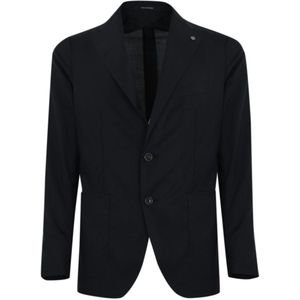 Tagliatore, Heren, Jassen, Blauw, Maat: M Zijde,