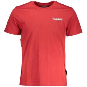 Napapijri, Heren, Tops, Rood, Maat: XL Katoen,