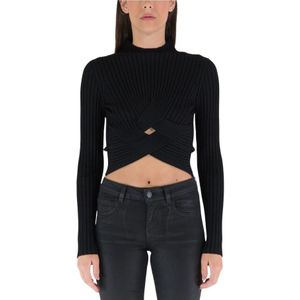 Stella McCartney, Dames, Tops, Zwart, Maat: 2XS Katoen,