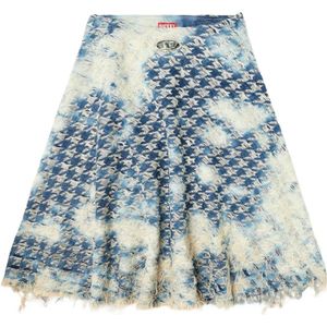 Diesel, Dames, Rokken, Blauw, Maat: W24 Katoen,