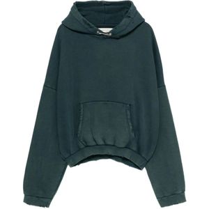 Stay Human ON Earth, Heren, Sweatshirts & Hoodies, Groen, Maat: XL