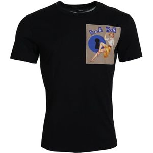 Dolce & Gabbana, Heren, Tops, Zwart, Maat: S Katoen,