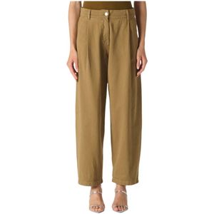 Iro, Dames, Broeken, Bruin, Maat: L Katoen,