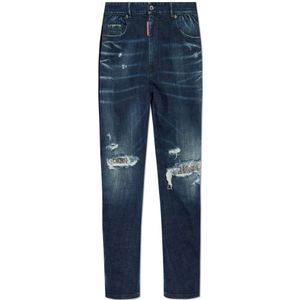 Dsquared2, Heren, Jeans, Blauw, Maat: 2XL Katoen,