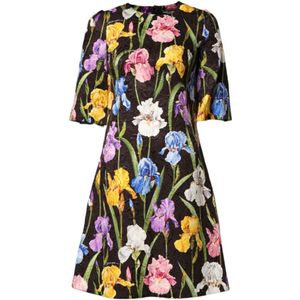 Dolce & Gabbana, Dames, Jurken, Veelkleurig, Maat: 3XS Katoen,