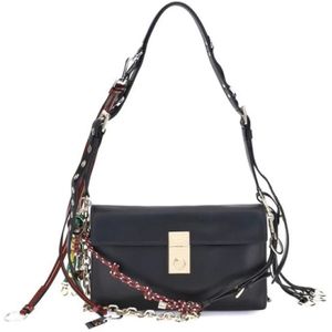 Prada, Dames, Tassen, Zwart, Maat: ONE Size Leer,